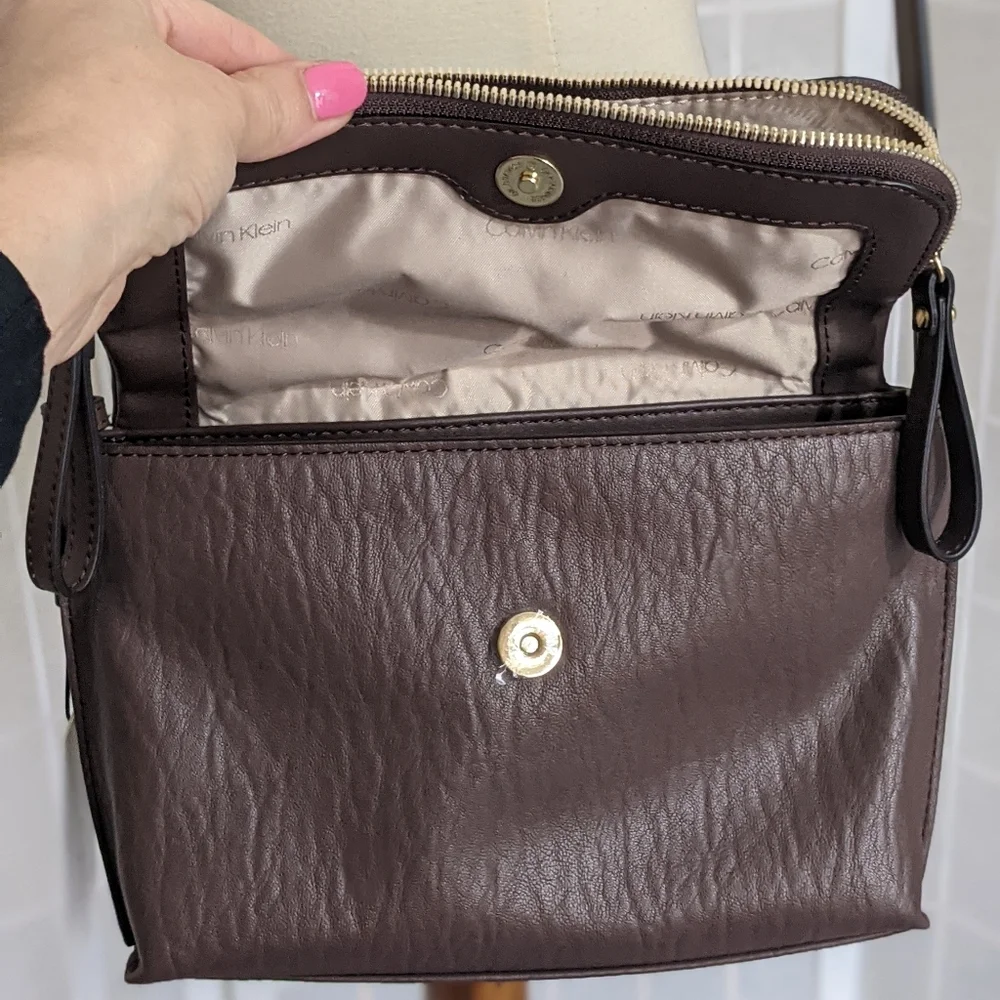 Calvin Klein brown cross body bag New - Picture 5 of 5